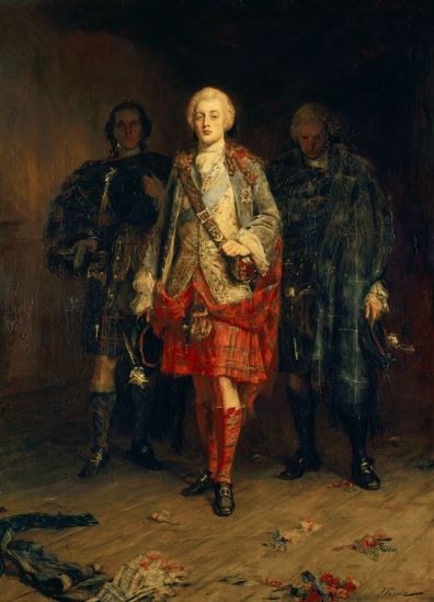 Bonnie Prince Charlie Entering the Ballroom at Holyroodhouse - John Pettie 1892