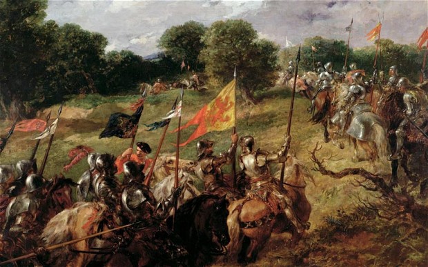Battaglia di Flodden, 1513, dipinto di George Goodwin