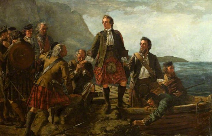 'Lochaber No More', Prince Charlie Leaving Scotland -John Blake MacDonald 1863. Il Principe Charles lascia la Scozia dopo la sconfitta di Culloden