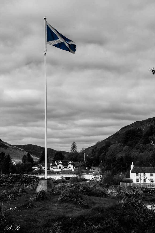 eilean donan castle bandiera flag