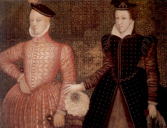 Lord Darnley and Mary, Queen of Scots -  circa 1565