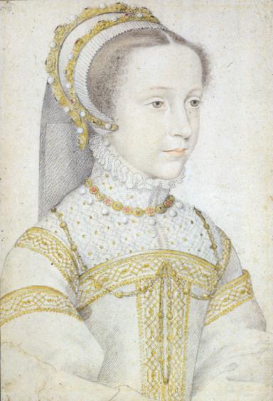 Maria tredicenne, schizzo di François Clouet (1555)