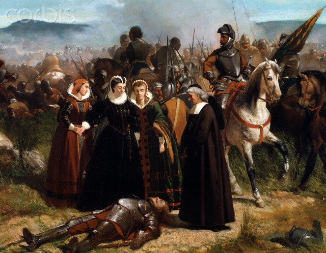 Mary Stuart at the Battle of Langside  - dipinto di giovanni fattori