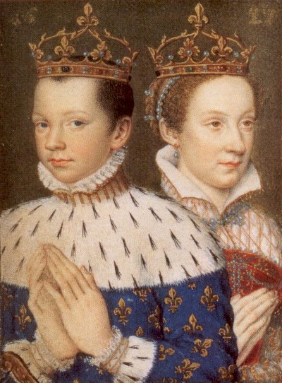 Mary Stuart (a 17 anni) e Francesco II (a 15 anni) nel 1559