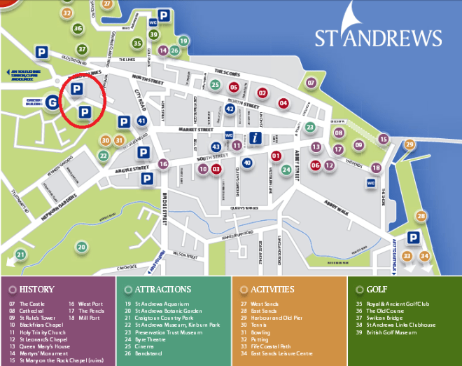 saint andrews map