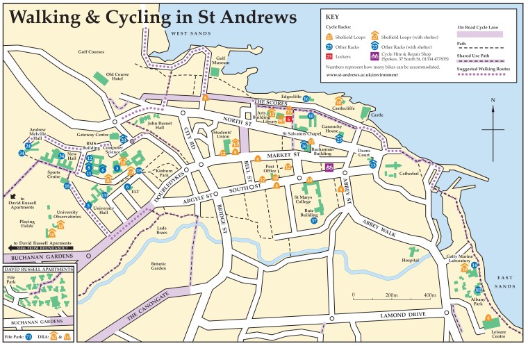 saint andrews scotland map