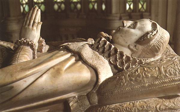 La tomba di Mary Stuart nell'abazia di Westminster