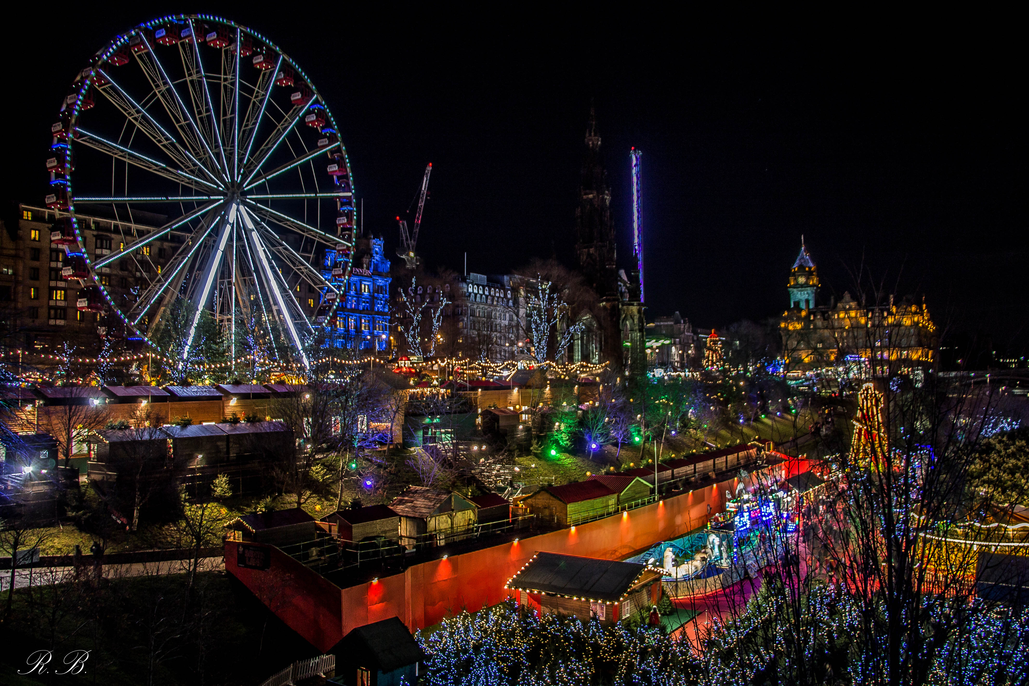Princes Street Gardens Edimburgo Edinburgh Christmas Markets